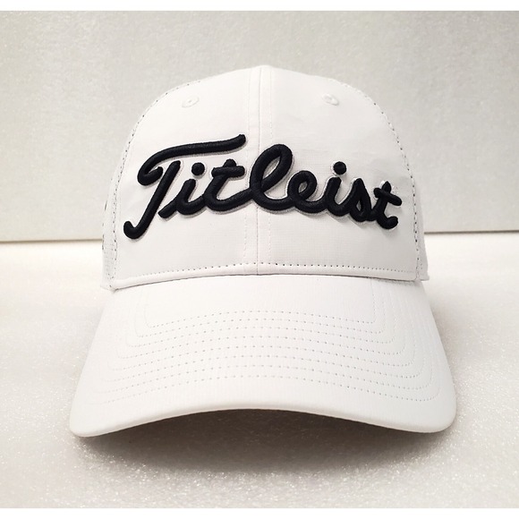 Titleist Hat Cap Snap Back Mesh White Trucker Athletic Golf Mens - Picture 1 of 11